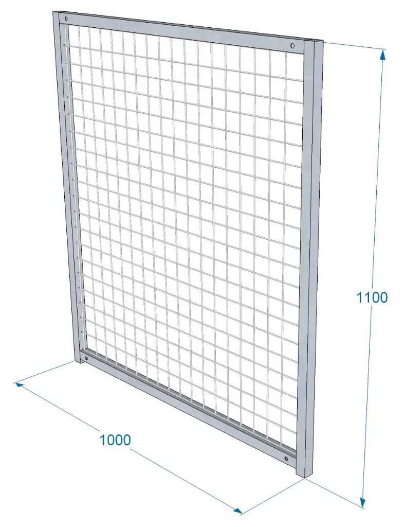 PANNEAU ENCLOS CHIOT GRILLAGE SANS PORTE Hauteur 1,10M