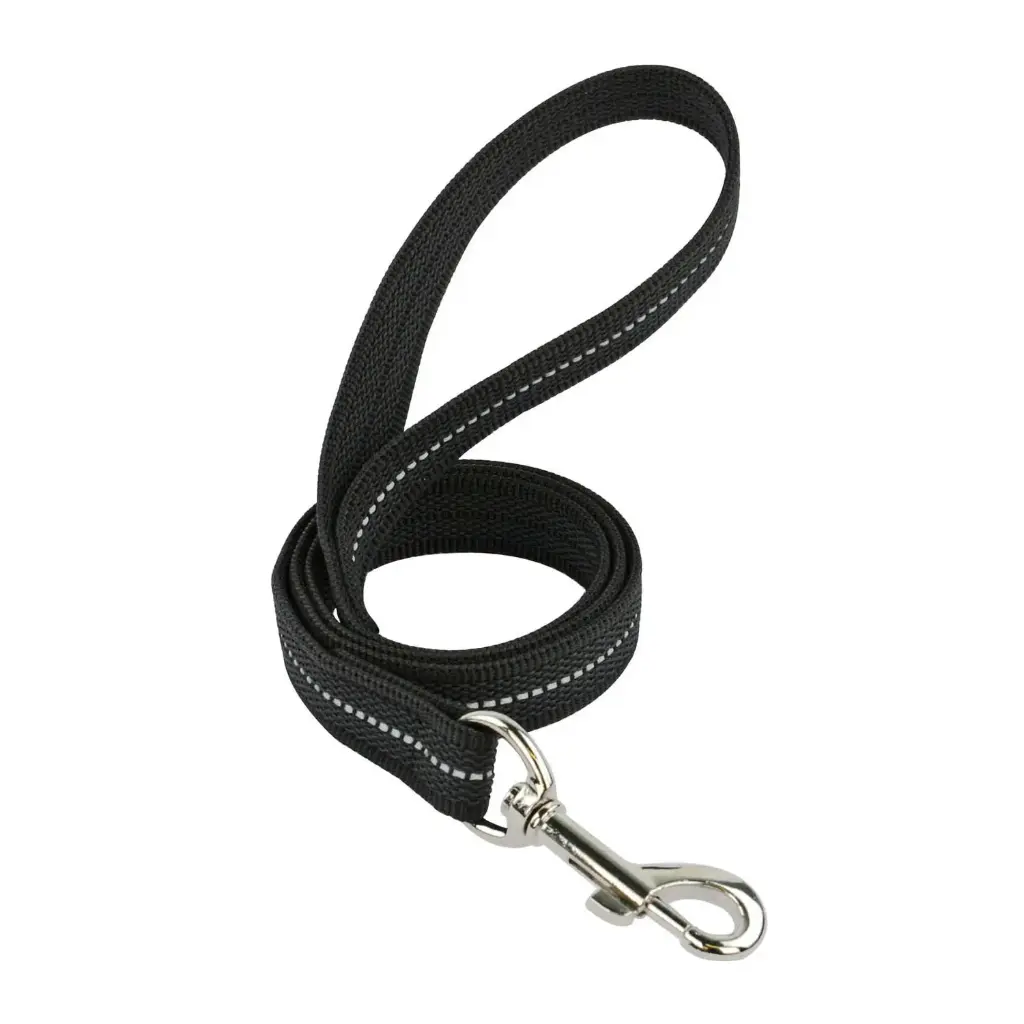 LAISSE REFLEC GOMME NOIRE