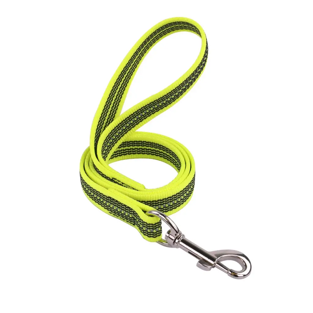 LAISSE REFLEC GOMME JAUNE