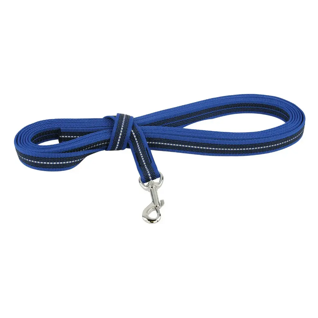 LONGE REFLEC GOMME BLEU