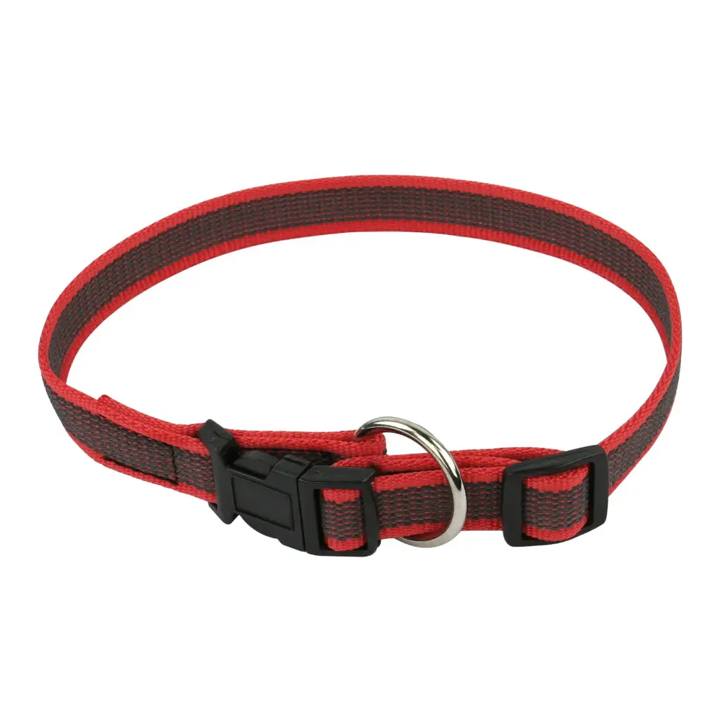 COLLIER COLOR GOMME FERMETURE RAPIDE ROUGE