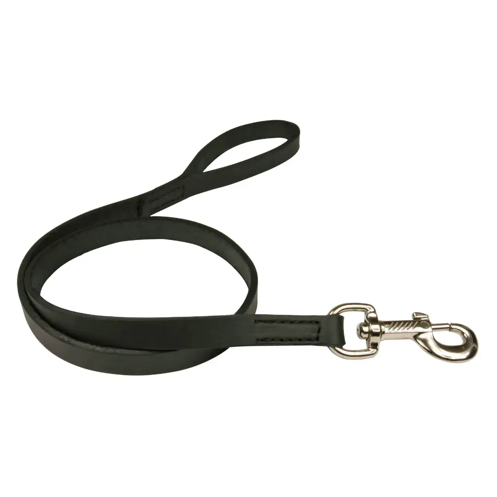 LAISSE CUIR SOFT LINE NOIRE 2m