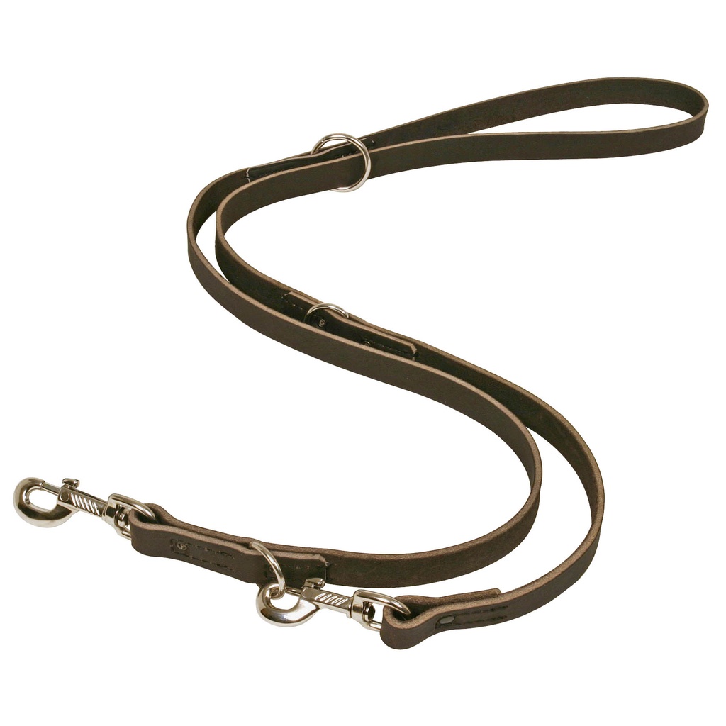 LAISSE CUIR PRO MULTIPOSITIONS MARRON