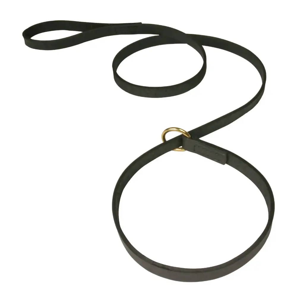 LAISSE LASSO CUIR SOFT LINE NOIRE 