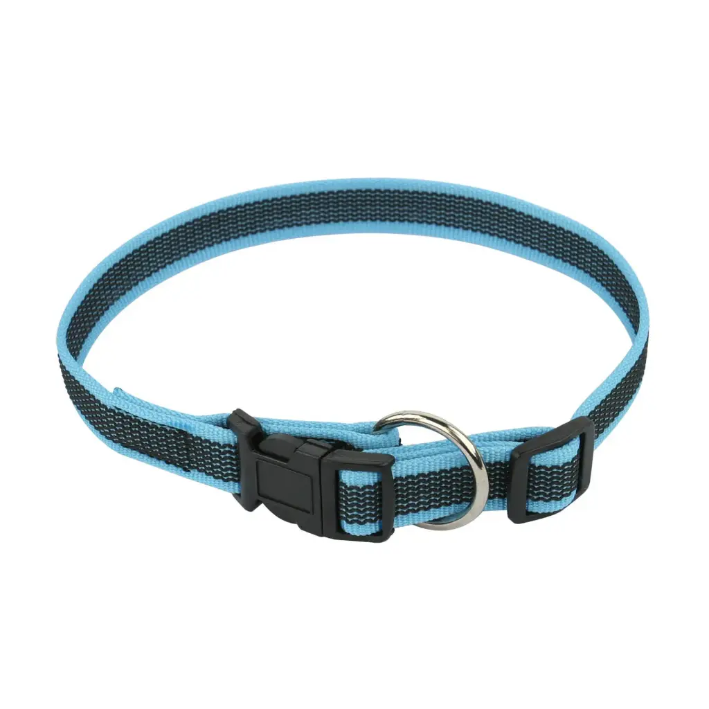 COLLIER COLOR GOMME FERMETURE RAPIDE BLEU