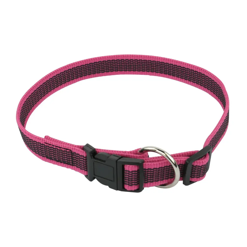 COLLIER COLOR GOMME FERMETURE RAPIDE ROSE