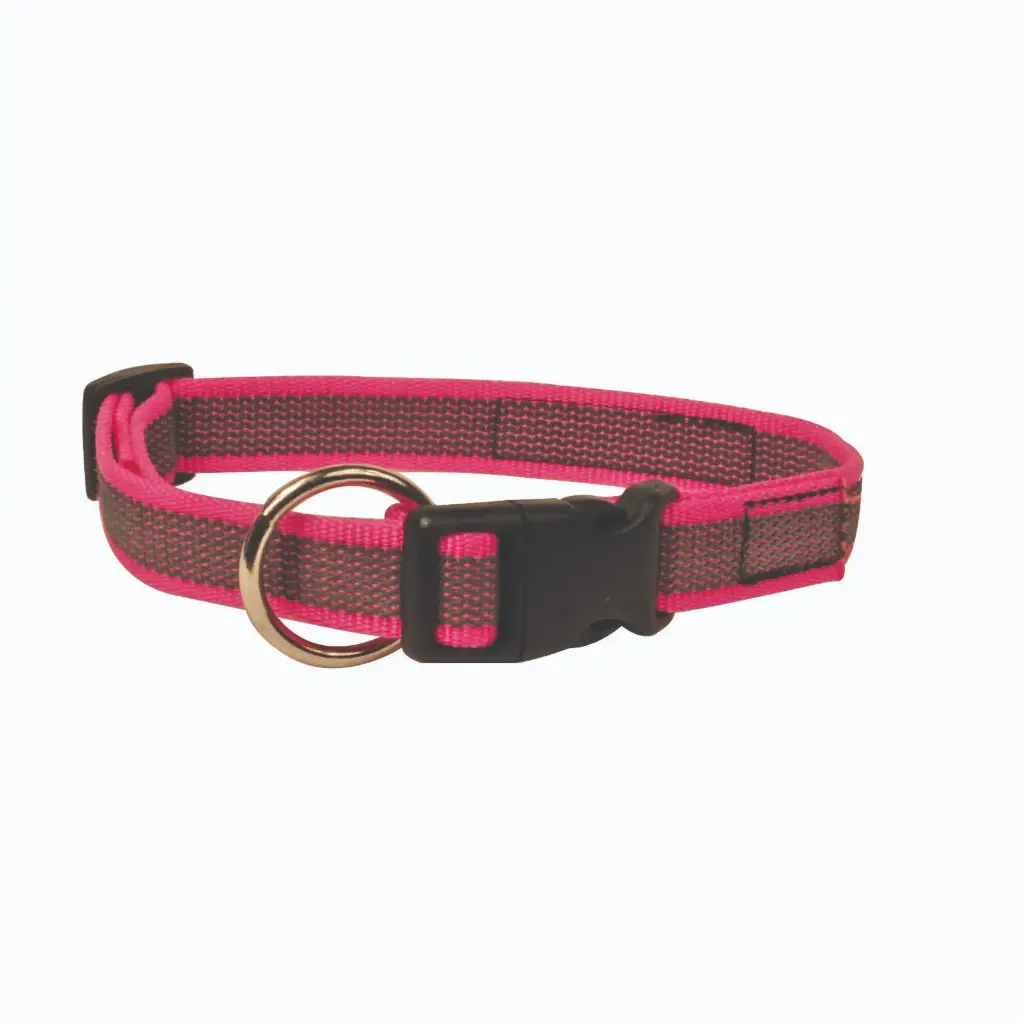COLLIER COLOR GOMME FERMETURE RAPIDE ROSE