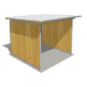 ABRI UNIVERSEL/PRAIRIE 2MX2M