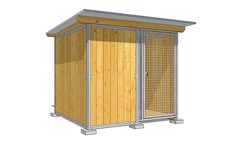 CHENIL PROTECTION INTÉGRALE L2,03M - P 2,06M
