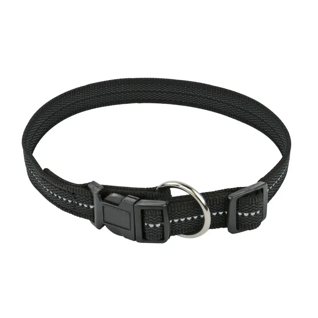 COLLIER REFLEC GOMME FERMETURE RAPIDE NOIR