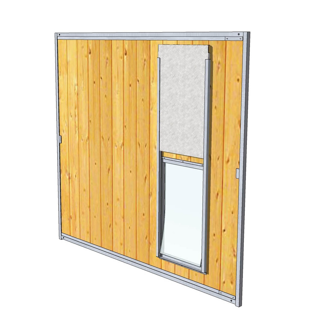 TRAPPE COULISSANTE POUR PANNEAU BOIS