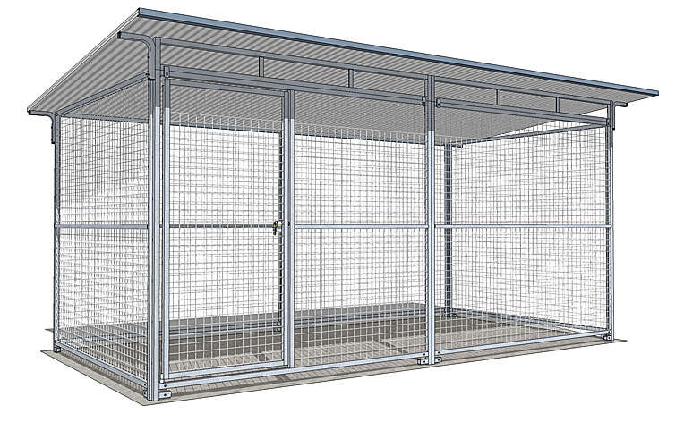 CHENIL GRILLAGE L4,03M - P 2,06M