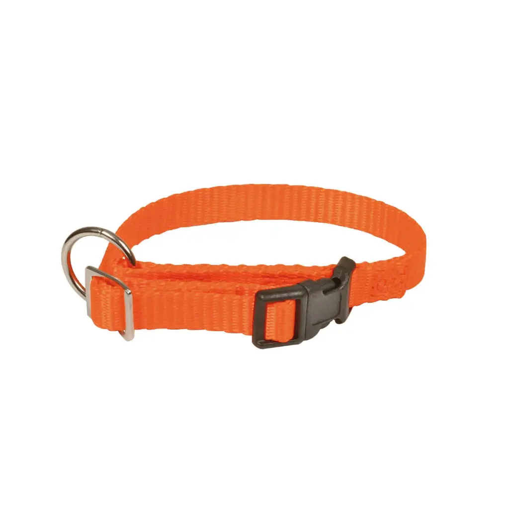 COLLIER REGLABLE FLUO ORANGE µ 'Fin de série'