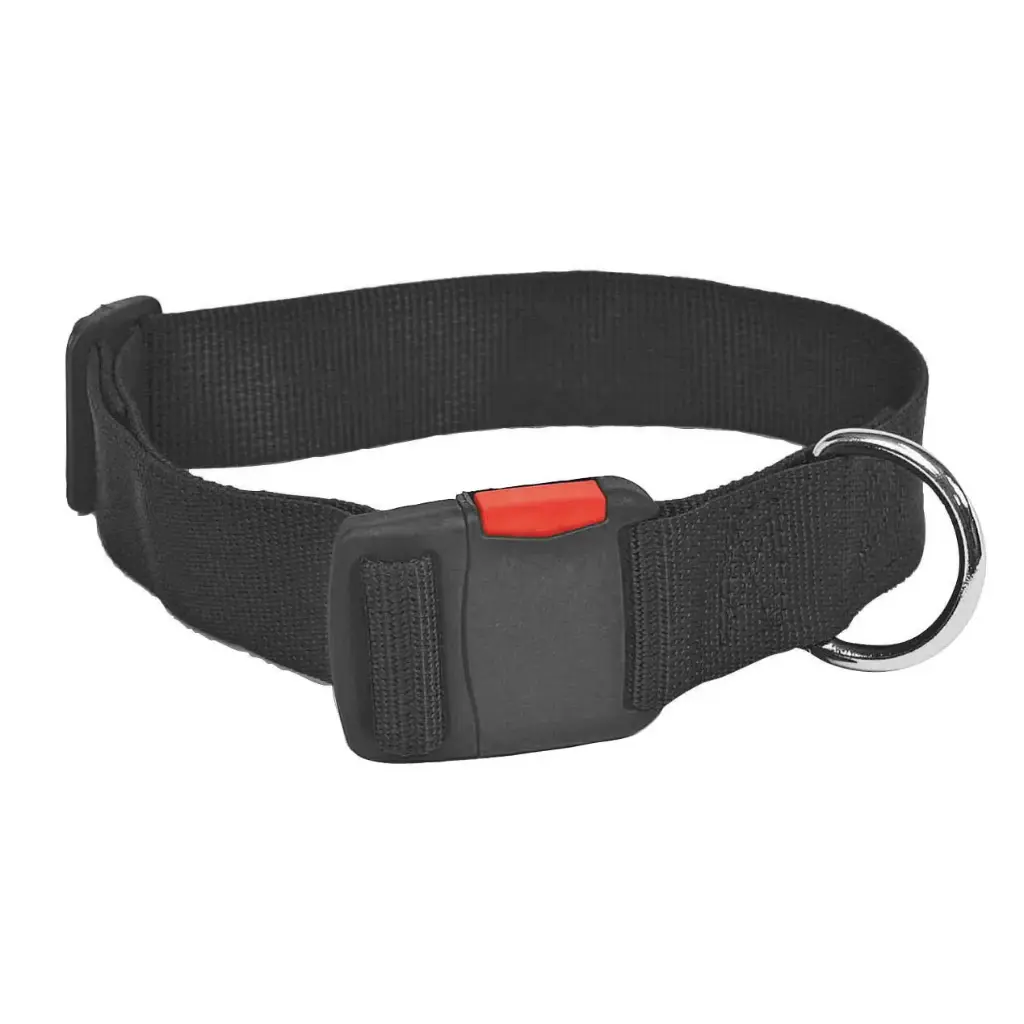 COLLIER RÉGLABLE CONFORT NOIR 40MM