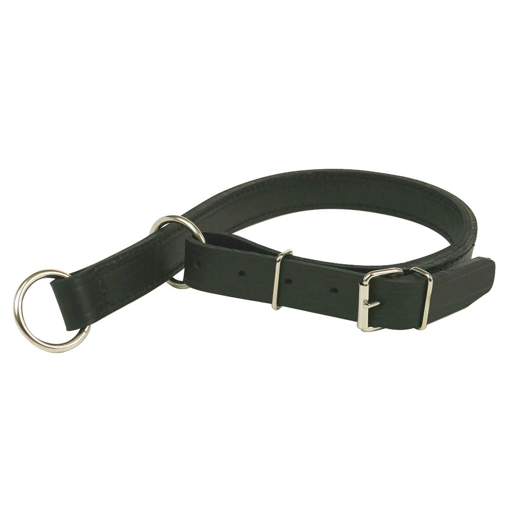 COLLIER ETRANGLEUR CUIR NOIR
