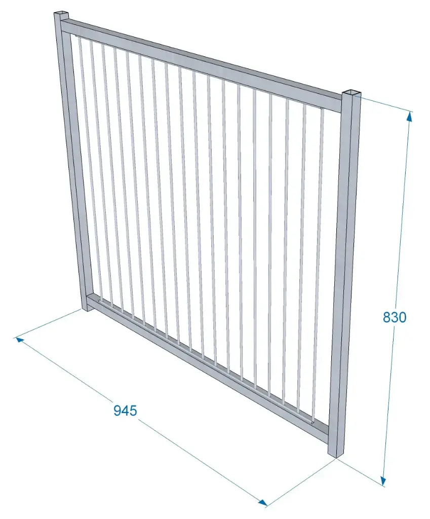 PANNEAU ENCLOS CHIOT BARREAUX SANS PORTE Hauteur 83cm