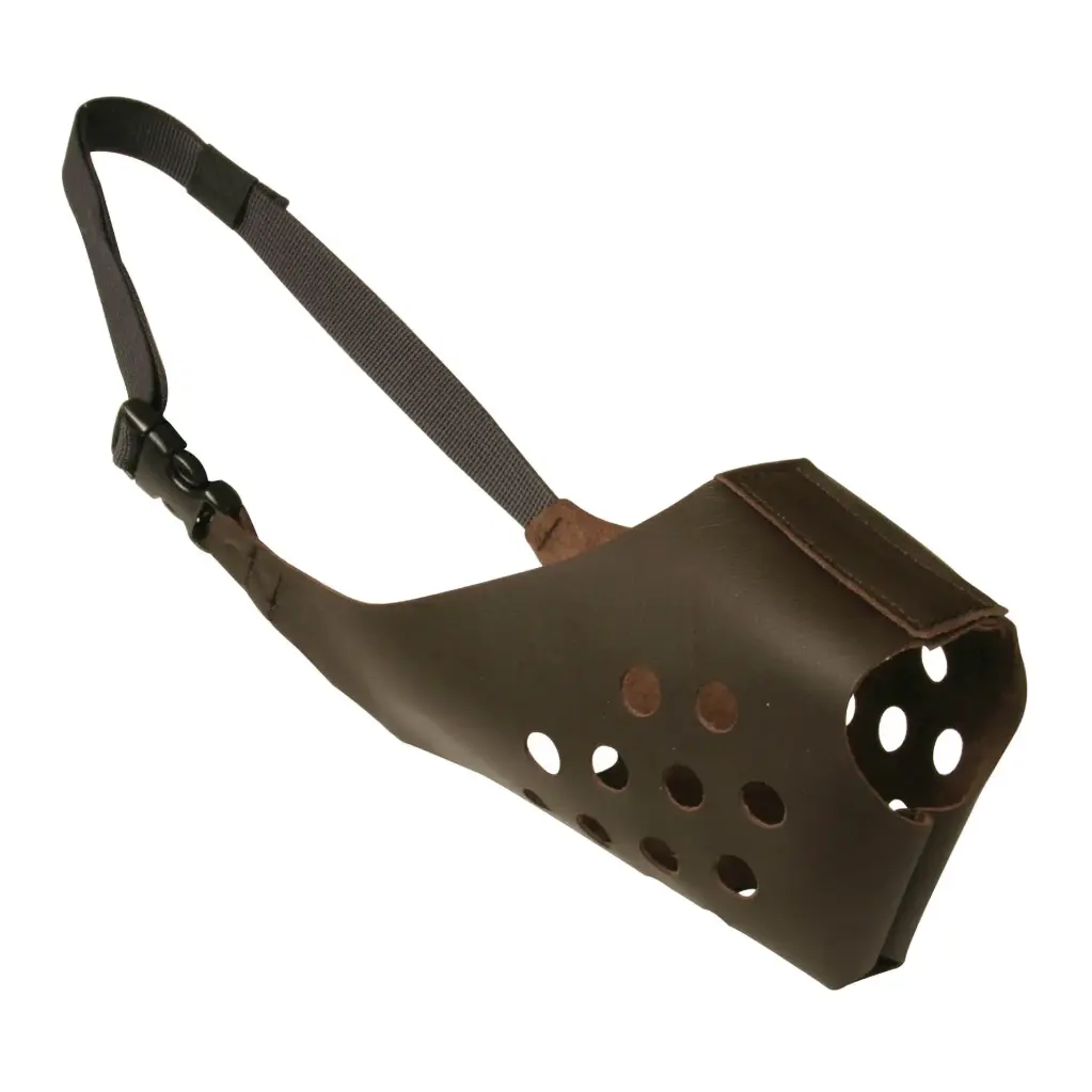 MUSELIERE RING CUIR MARRON µ