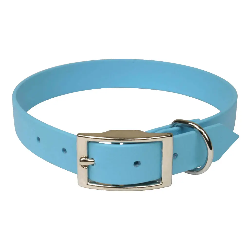 COLLIER BIOTHANE BLEU