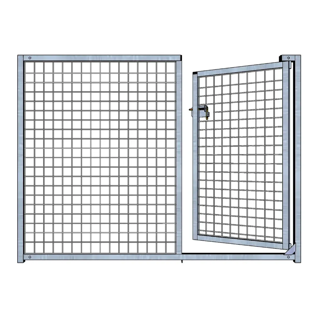 PANNEAU ENCLOS CHIOT GRILLAGE AVEC PORTE Hauteur 1,10M