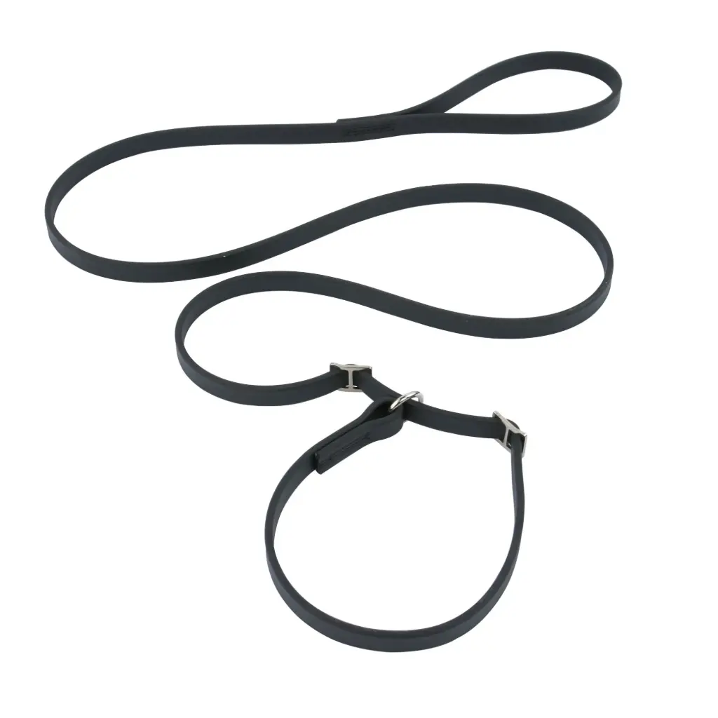 LAISSE LASSO BIOTHANE NOIRE 