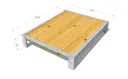BANC DE COUCHAGE EN SAPIN (Hauteur 19cm)