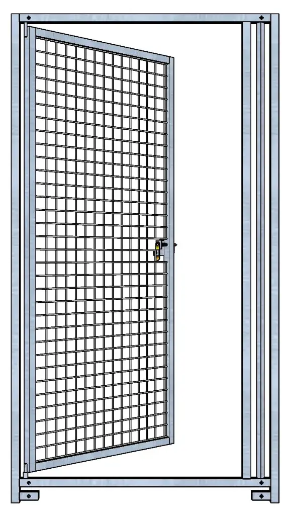 PANNEAU GRILLAGE AVEC PORTE  Hauteur 1,82M