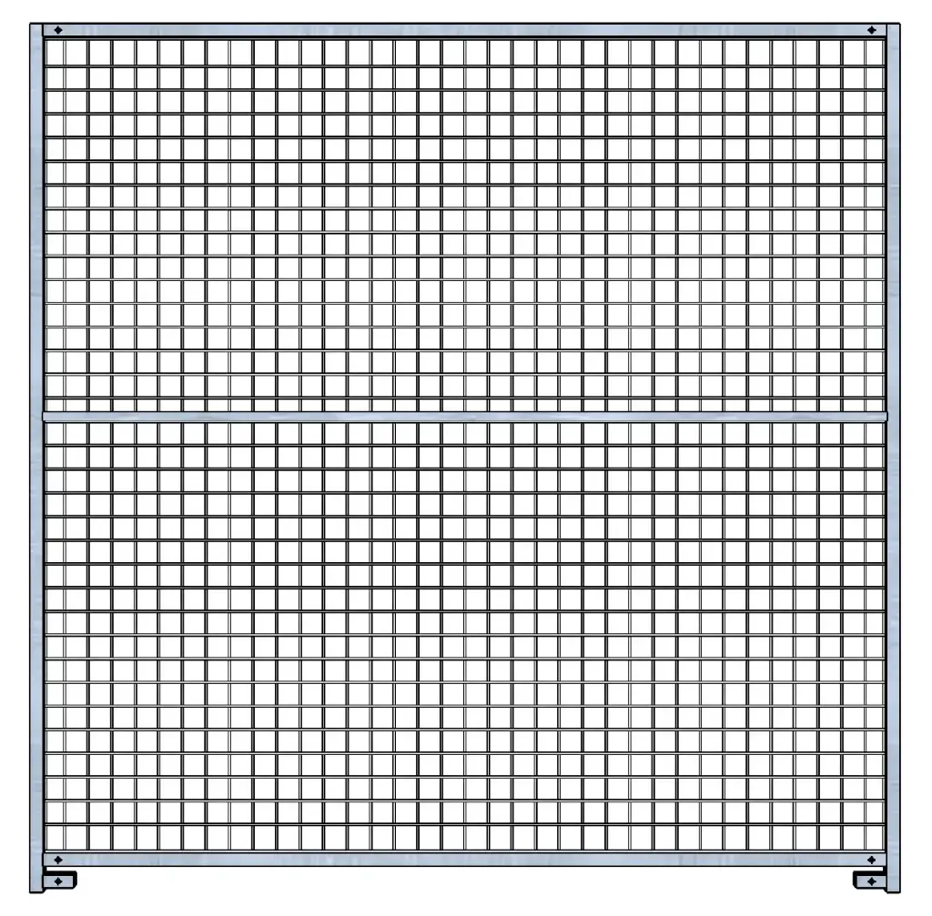 PANNEAU GRILLAGE SANS PORTE 2M Hauteur 1,82M