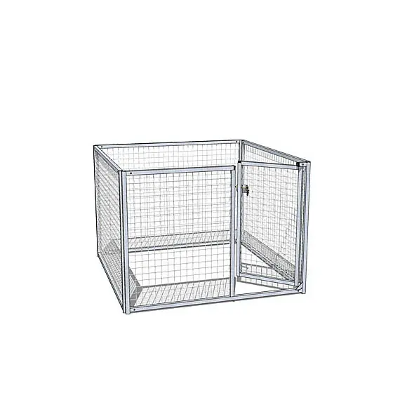 ENCLOS POUR CHIOTS EN GRILLAGE 