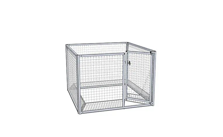ENCLOS POUR CHIOTS EN GRILLAGE 