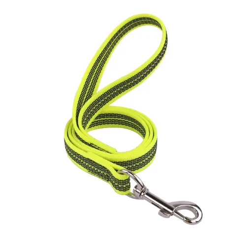 LAISSE REFLEC GOMME JAUNE