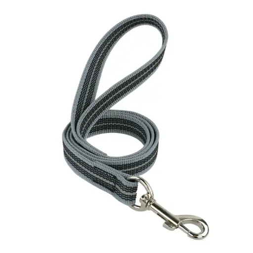 LAISSE REFLEC GOMME GRIS