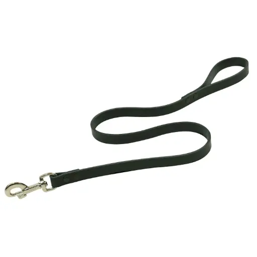 LAISSE CUIR RIVETEE NOIRE µ