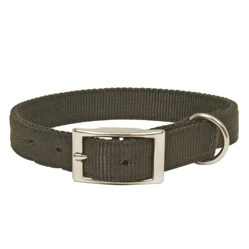 COLLIER CONFORT AVEC BOUCLE METAL NOIR  µ 'Fin de série'