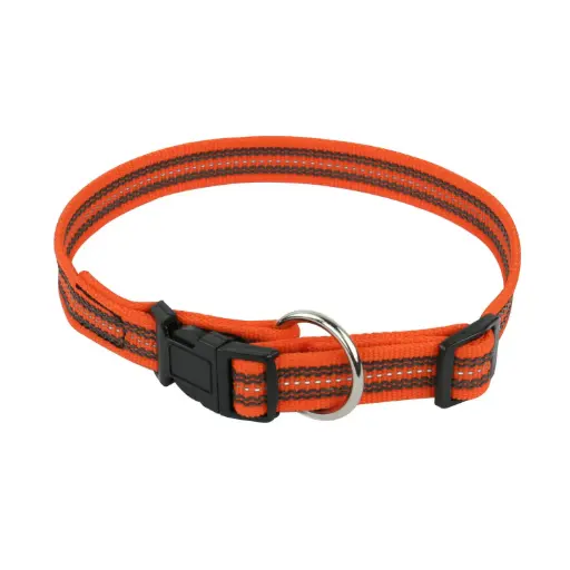 COLLIER REFLEC GOMME FERMETURE RAPIDE ORANGE