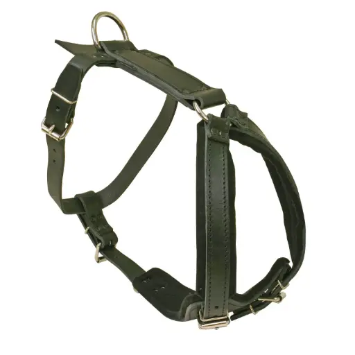 HARNAIS CUIR MOTIVATION NOIR