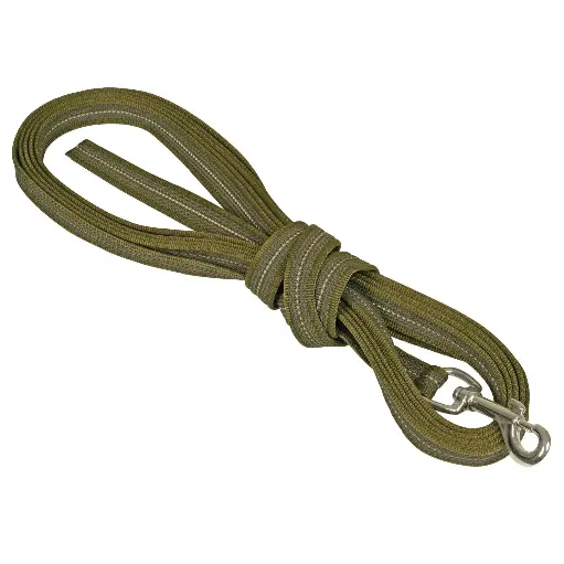 LONGE REFLEC GOMME KAKI