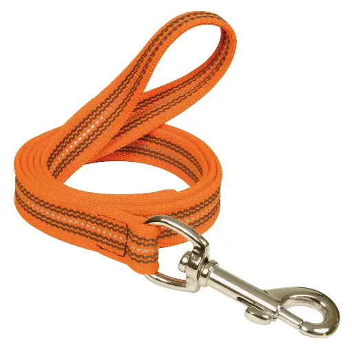 LAISSE REFLEC GOMME ORANGE 