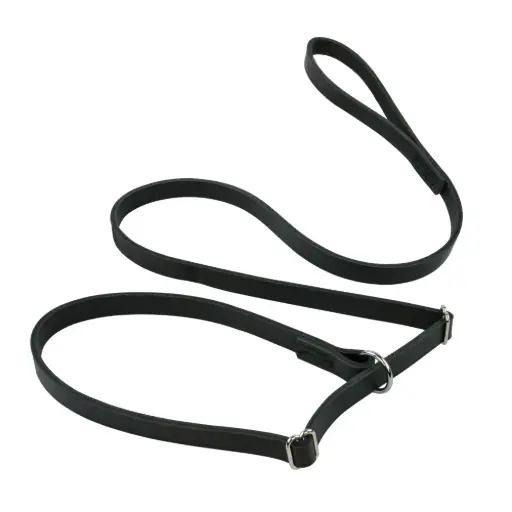 LAISSE LASSO CUIR NOIRE 