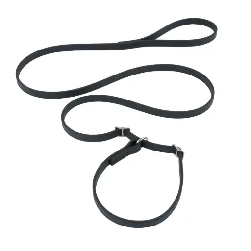 LAISSE LASSO BIOTHANE NOIRE 