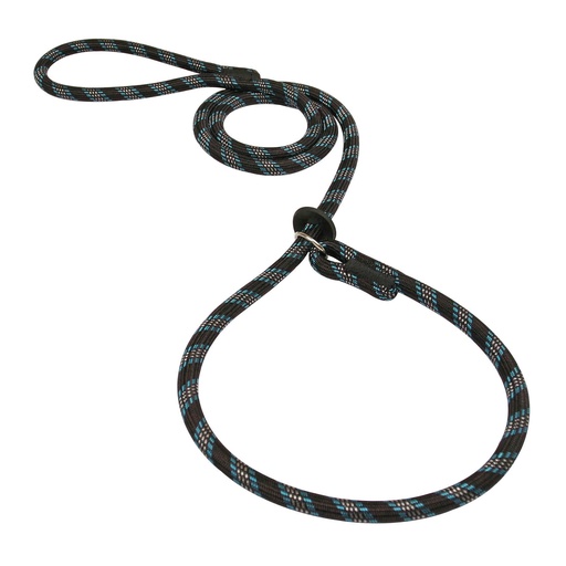 [100611] LAISSE LASSO MOUNTAIN 1,60M NOIRE/TURQUOISE