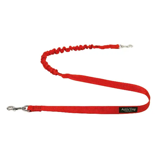 LIGNE AMORTIE CANICROSS AVEC 2 MOUSQUETONS