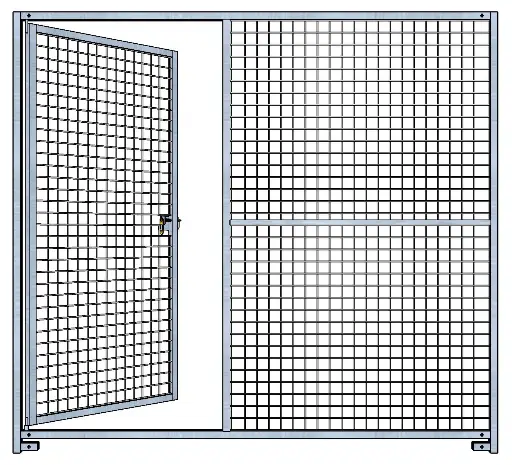 PANNEAU GRILLAGE AVEC PORTE  Hauteur 1,82M
