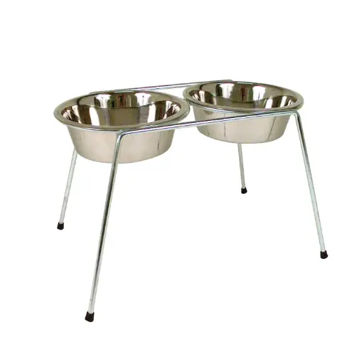 [290163] SUPPORT DOUBLE HAUTEUR 25CM POUR GAMELLE ECO 2,5L