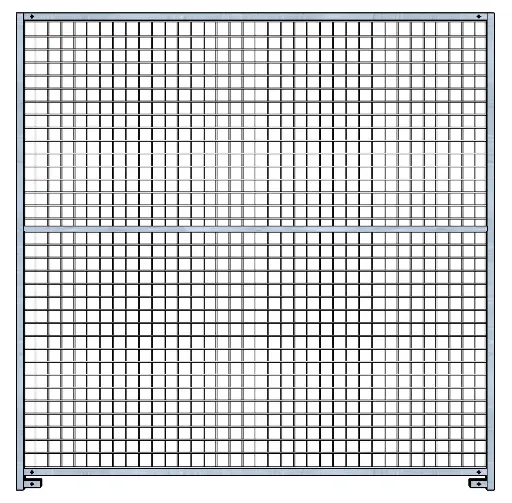 PANNEAU GRILLAGE SANS PORTE 2M Hauteur 1,82M