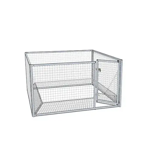 ENCLOS POUR CHIOTS EN GRILLAGE 