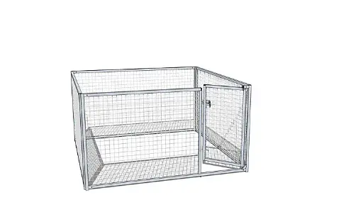 ENCLOS POUR CHIOTS EN GRILLAGE 